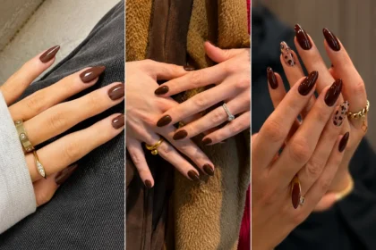 Chocolate Brown Nails