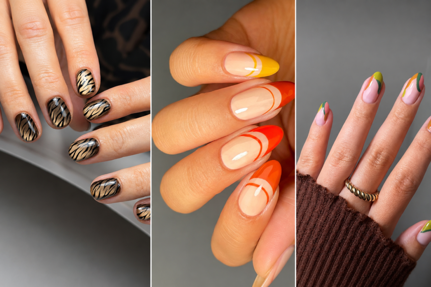 simple fall nail ideas