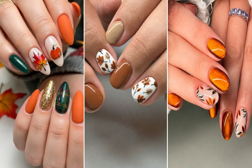 Autumn Leaves Nail Art