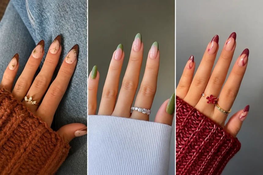 French Tip Fall Nails