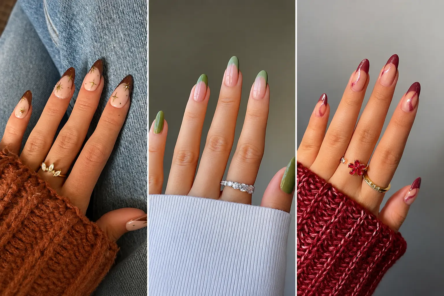 French Tip Fall Nails