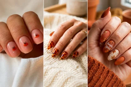 Pumpkin Spice Nails
