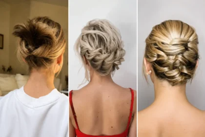 fall hairstyles for short hair updo