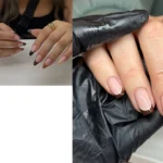 Brown French Tip Nails