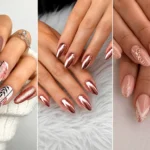 Rose Gold Fall Nails
