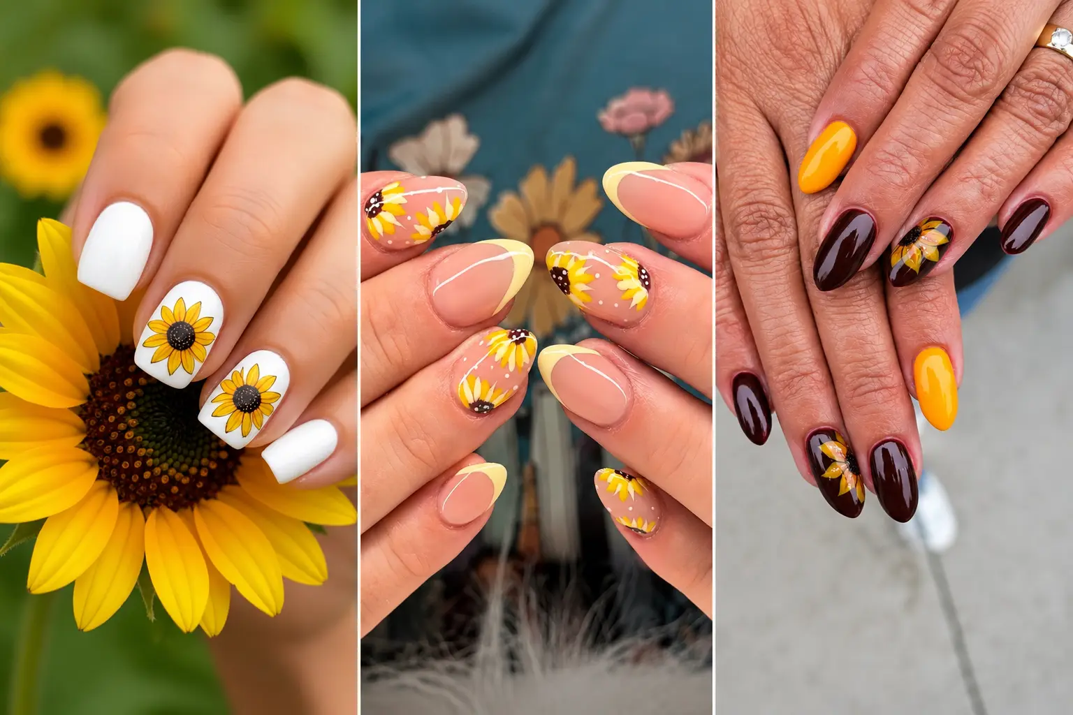 Sunflower Nail art
