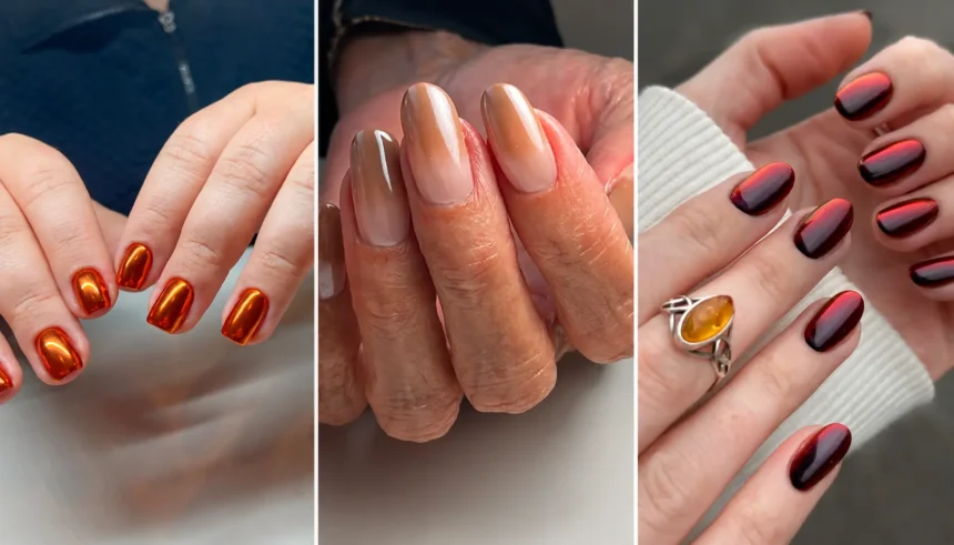Chrome Fall Nails