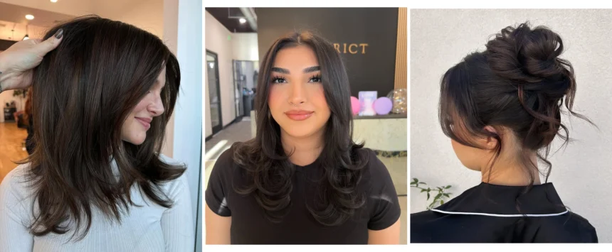 fall hairstyles medium length dark hair