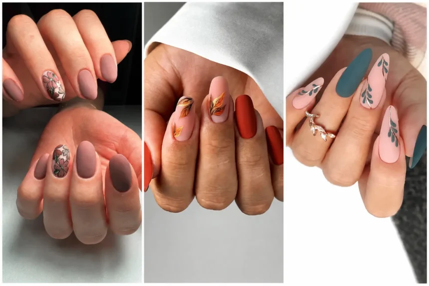 Matte Fall Nails
