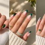 green fall nails