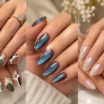 fall cat eye nails
