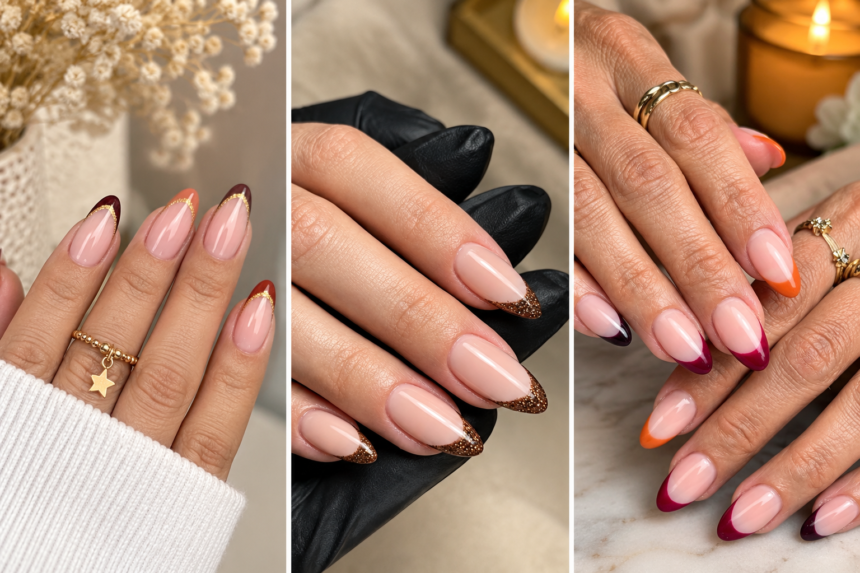 fall french tip