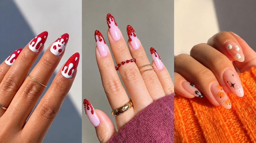 simple halloween nails​