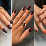 cozy fall nails short