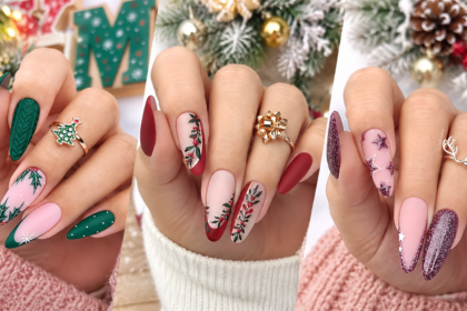 christmas nails winter