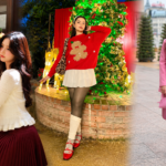 christmas outfit girl skirt