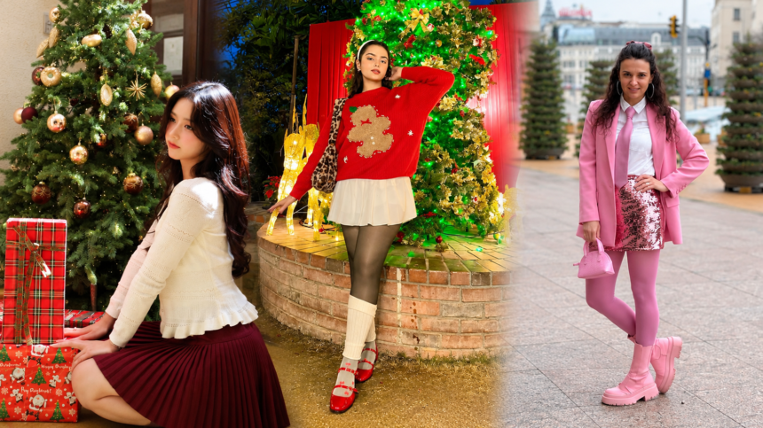 christmas outfit girl skirt