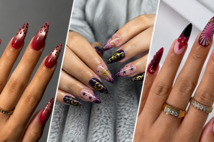Stunning Dark Feminine Nails