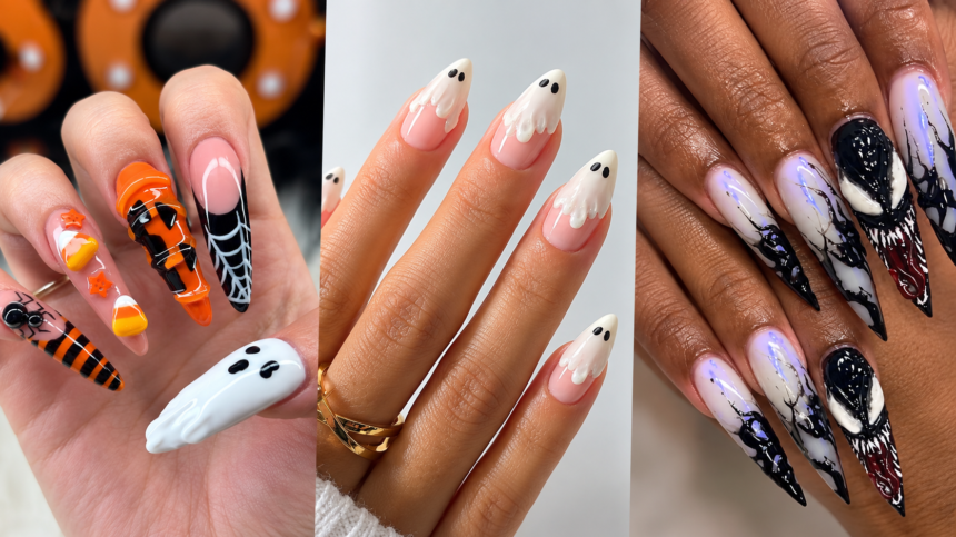 3D Halloween Nails
