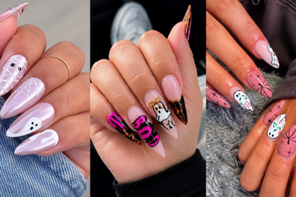 Stiletto Pink Halloween Nails