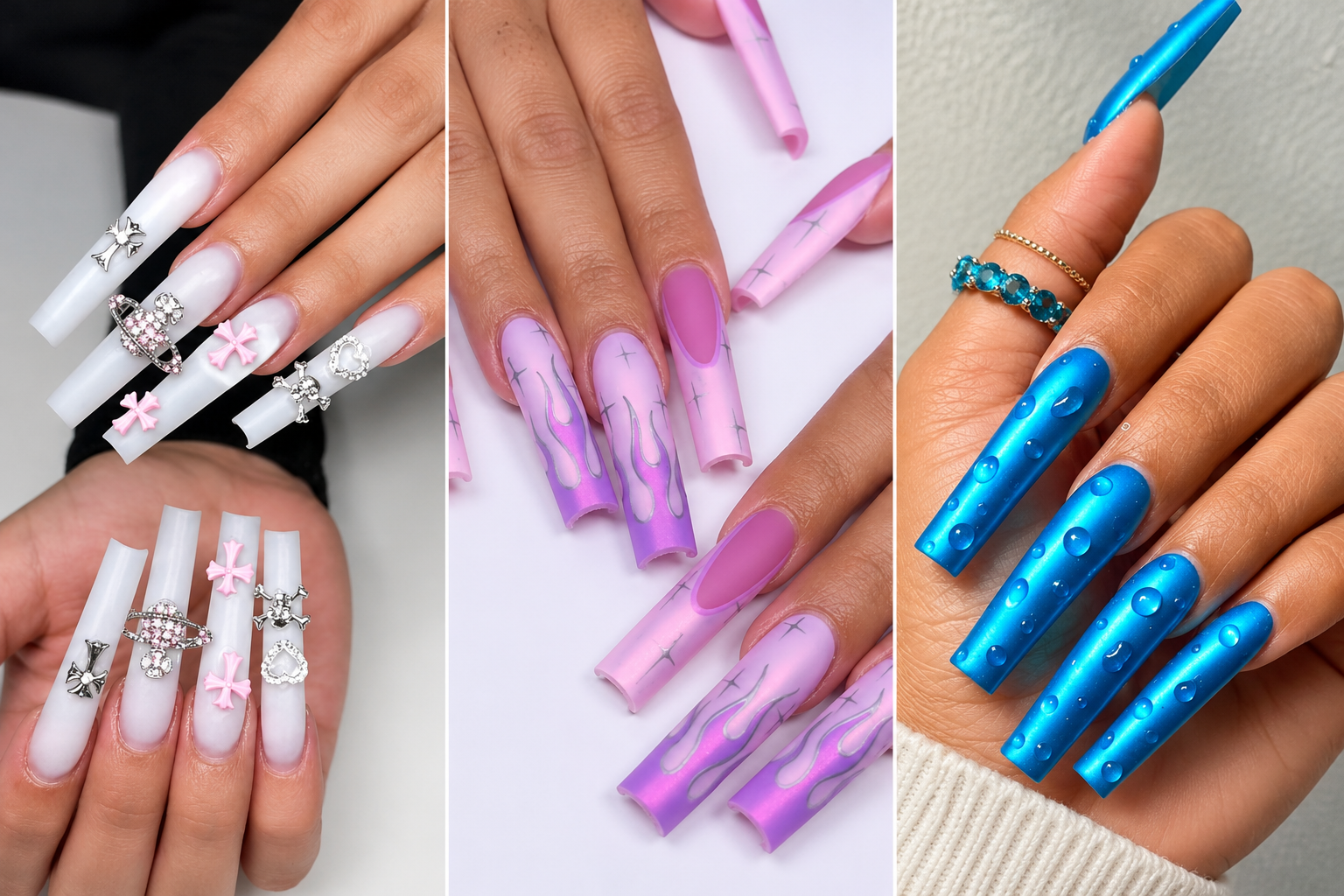 Stunning Dark Feminine Nails