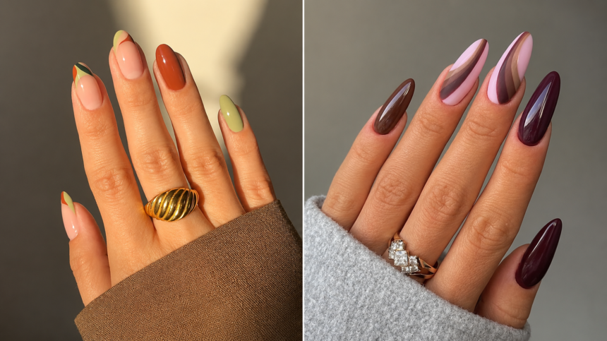 classy fall nails